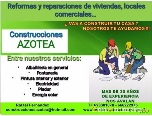 Reformas , reparaciones instalaciones Azotea